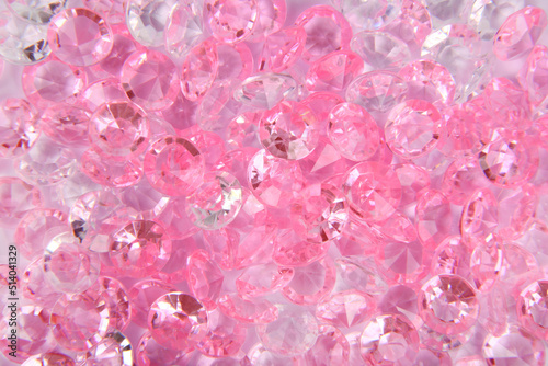 close up of the pink diamonds background