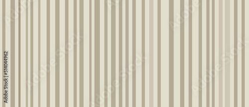 Fototapeta Naklejka Na Ścianę i Meble -  Brown trend background panoramic wide, neutral striped wallpaper splash, abstract texture. Minimal template with lines for website, light gradient design, vector illustration.