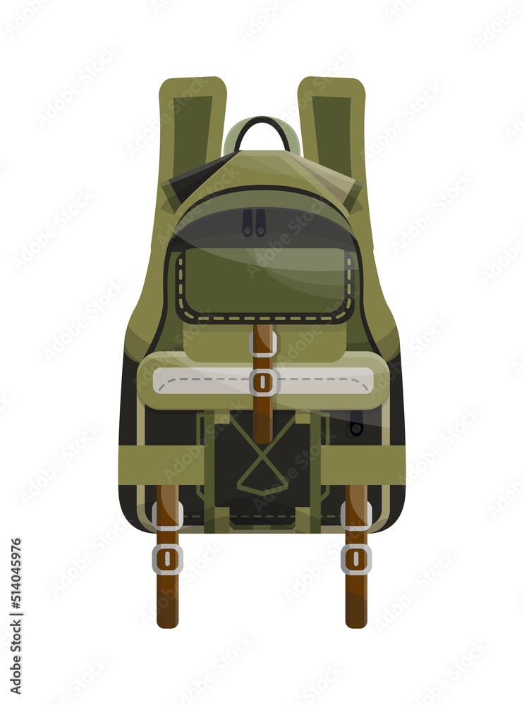 Fototapeta premium Backpack in a realistic style.