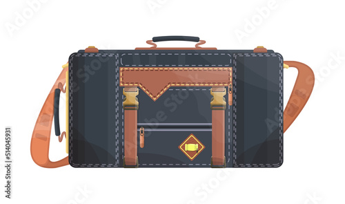 Travel bag in a realistic style.