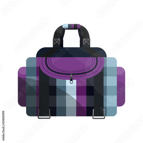 Travel bag in a realistic style.