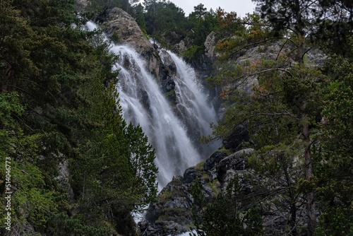 waterfall in the pyrenees 