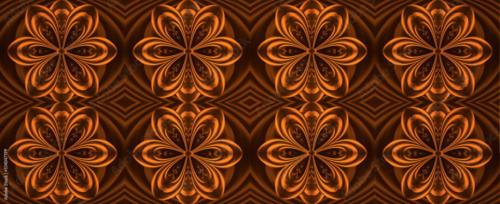 Gold metallic flowers Gold metallic flowers