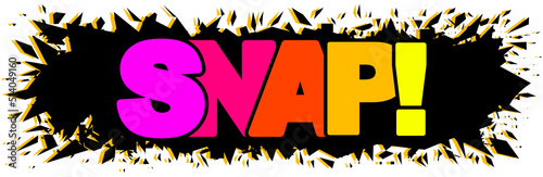 Snap Comic Rainbow Text