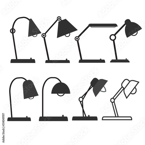 Electric lamp icon collection