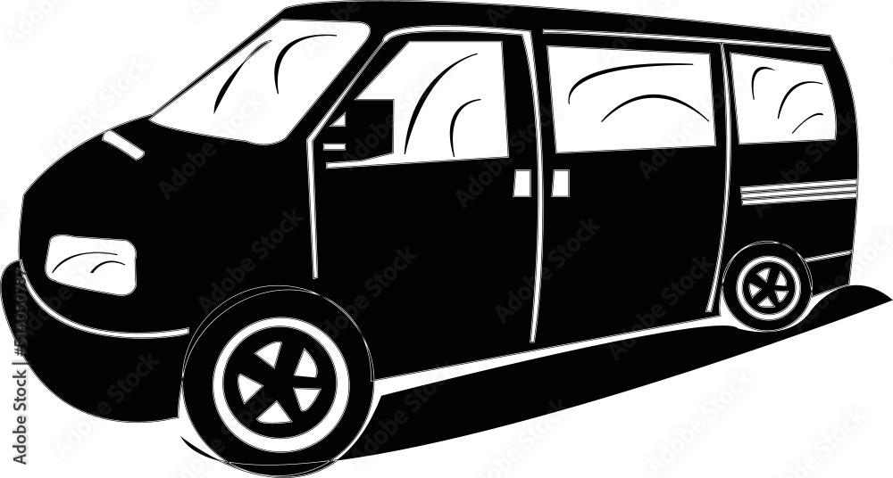 van auto car vector logo svg cut file cricut silhouette and for t-shirts