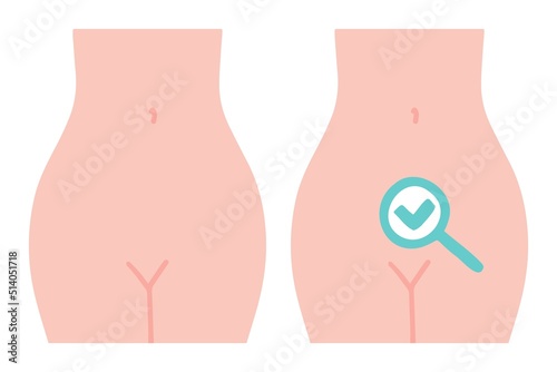 Gynecology check up. Medical exam. 