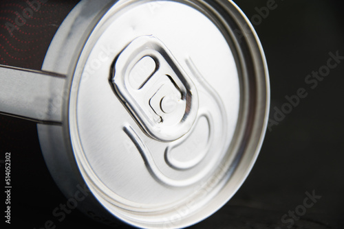 Jar of delicious cold soda drink on a dark background. Feeling cool on a hot summer day