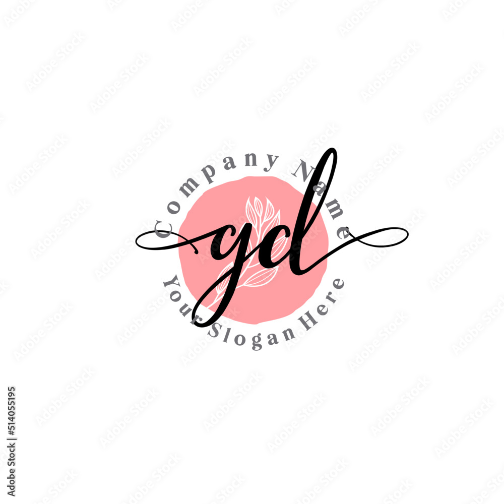 GD signature logo template vector GD signature logo template vector