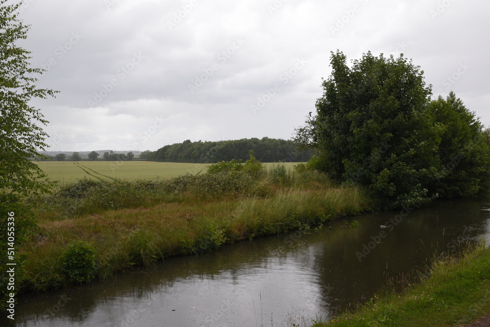 the birmingham and fazeley canal next to middleton lakes the birmingham and fazeley canal next to middleton lakes