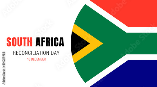 South africa reconciliation day banner. Youth day. Vector illustration. Flat style.