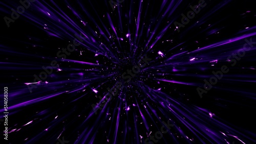 Fototapeta Naklejka Na Ścianę i Meble -  Purple Flare Streaks and Sparks Overlay Background