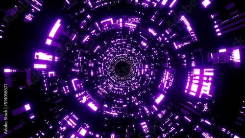 Purple Light Tunnel Pattern Texture