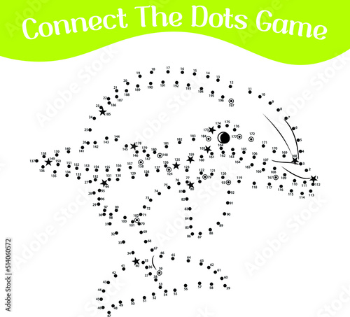 connect the dots draw game kids puzzle work sheet