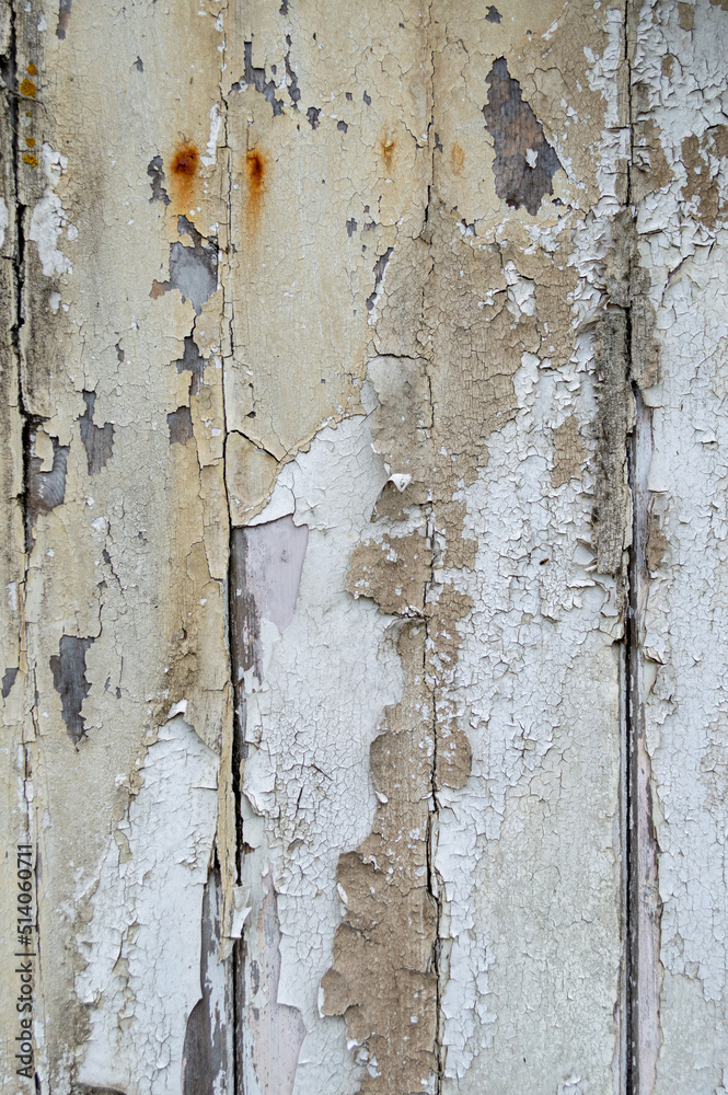 peeling paint on a wall