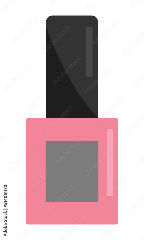 Nail polish. Cosmetic product for application to nails. Flat style. Vector. Nail polish. Cosmetic product for application to nails. Flat style. Vector.
