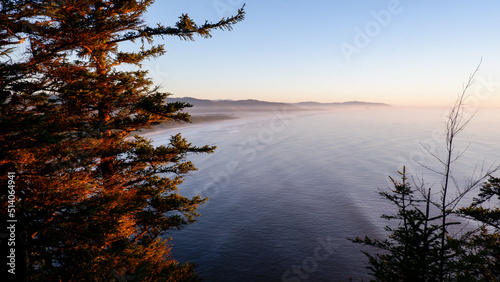 Scenic view of the Pacific Ocean and Oregon coast from Cape Trail, Cape Lookout State Park, Tillamook County, Oregon
