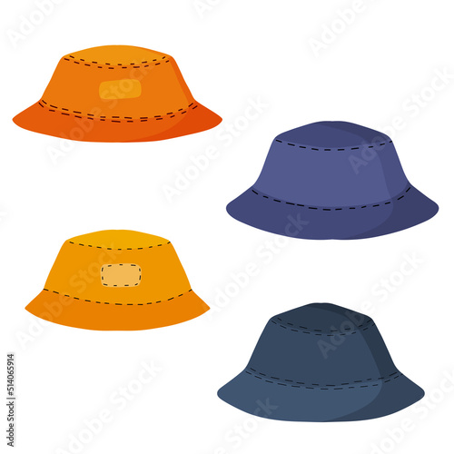 Panama hat. Summer men headdress. Accessory clothing.