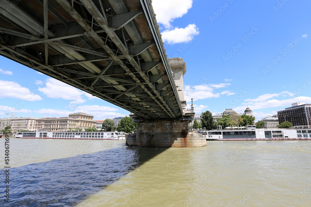 Fototapeta premium Bridge - architectural structures for crossing a water barrier.