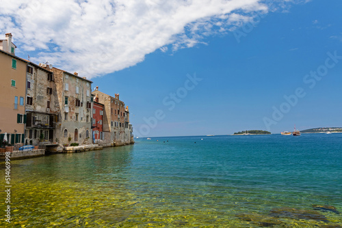 adriatic sea and old town of Rovinj