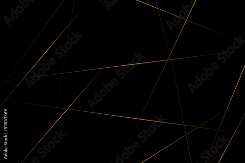 Abstract black with gold lines, triangles background modern design. Vector illustration EPS 10.