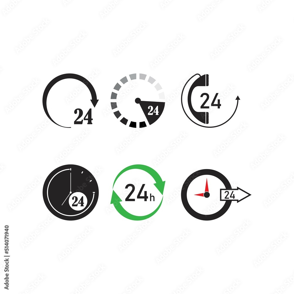 24 hour service icon 24 hour service icon
