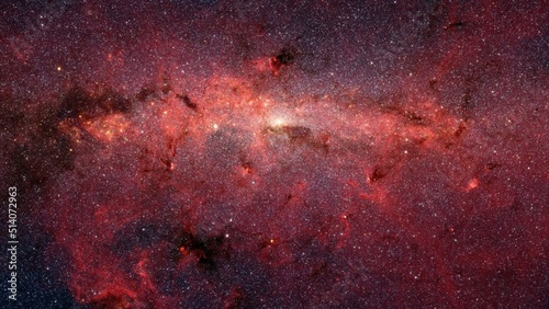 Large starfield in constellation Sagittarius. In these nebulae new stars are born photo