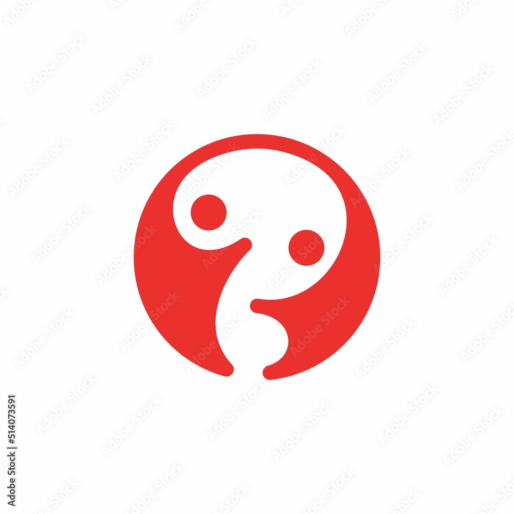 people logo template design. human, heart, health, social media vector illustration icon people logo template design. human, heart, health, social media vector illustration icon