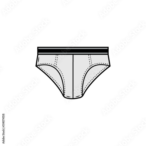 underpants icon logo vector design template