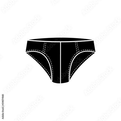 underpants icon logo vector design template