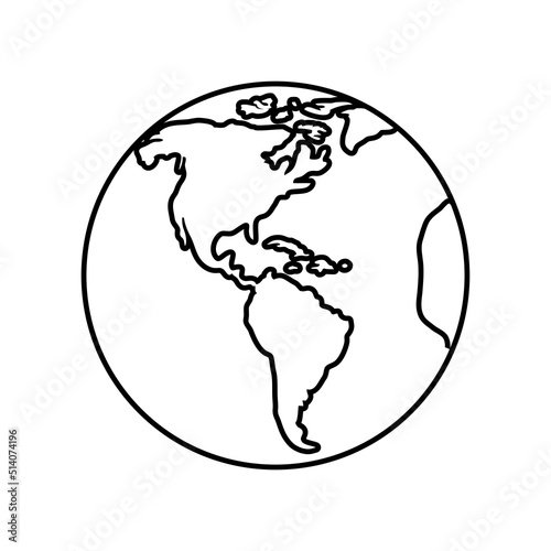 world map america