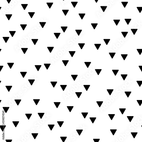 Vector seamless abstract pattern with triangles. Cute design for wrapping paper, textile, stationery, wallpaper.