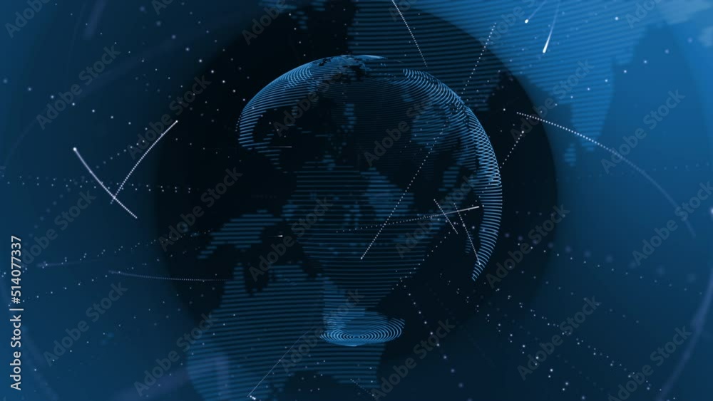 broadcasting web elements growing global network abstract background 4k ultra hd digital globe with connection data lines and particles geometric futuristic polygon texture line