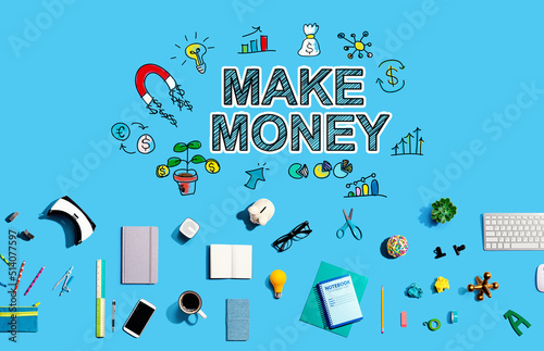 Make Money with collection of electronic gadgets and office supplies