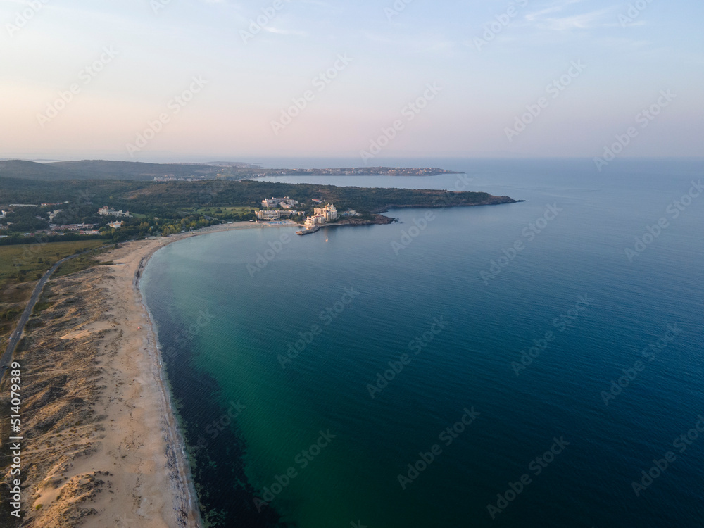 Aerial view of The Driver Beach (Alepu) near resort of Dyuni, Bulgaria