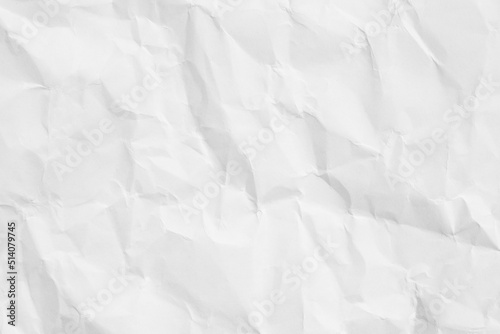 White crumpled paper texture background...