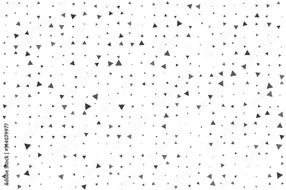 background with repeating elements, triangles of different sizes in grayscale