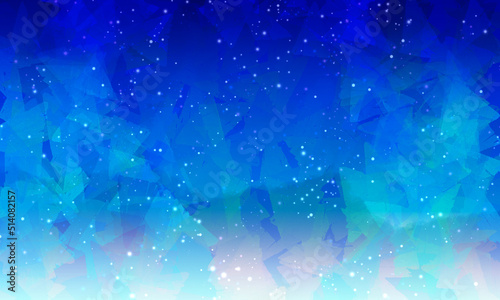 深海に潜って見る光の幻想的な風景（青・水色）