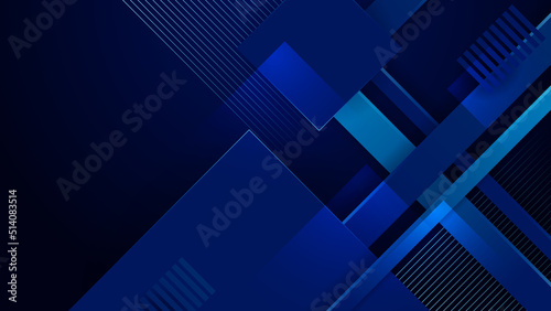 Abstract blue background. Vector abstract graphic design banner pattern presentation background web template.