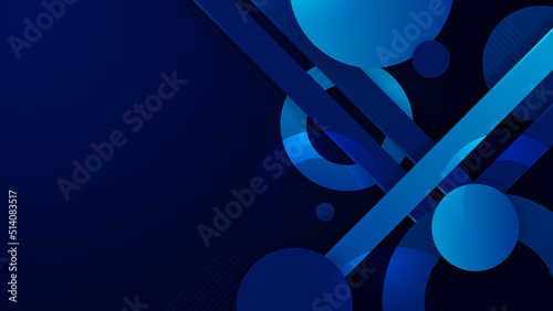 Abstract blue background. Vector abstract graphic design banner pattern presentation background web template.
