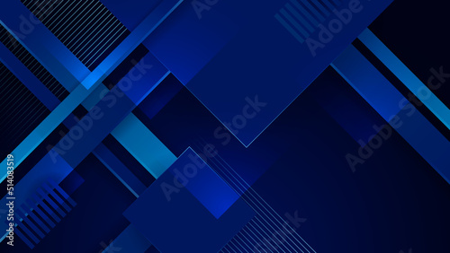 Abstract blue background. Vector abstract graphic design banner pattern presentation background web template.