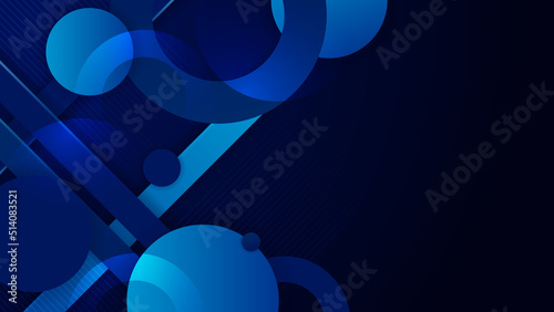 Abstract blue background. Vector abstract graphic design banner pattern presentation background web template.
