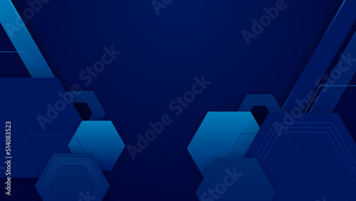 Abstract blue background. Vector abstract graphic design banner pattern presentation background web template.