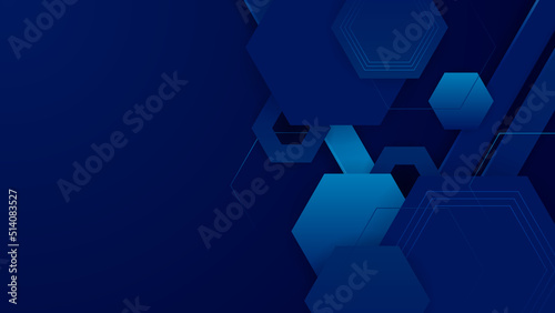 Abstract blue background. Vector abstract graphic design banner pattern presentation background web template.