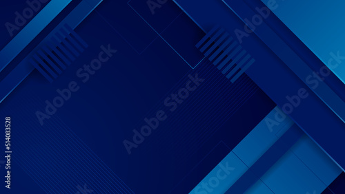 Abstract blue background. Vector abstract graphic design banner pattern presentation background web template.