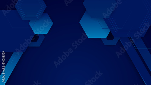 Abstract blue background. Vector abstract graphic design banner pattern presentation background web template.