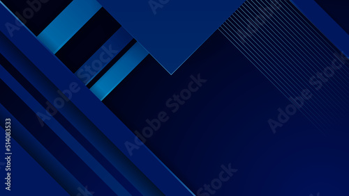 Abstract blue background. Vector abstract graphic design banner pattern presentation background web template.