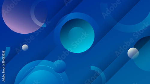 Abstract blue background. Vector abstract graphic design banner pattern presentation background web template.
