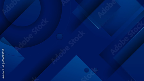Abstract blue background. Vector abstract graphic design banner pattern presentation background web template.