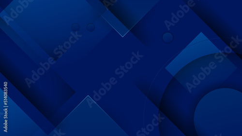 Abstract blue background. Vector abstract graphic design banner pattern presentation background web template.
